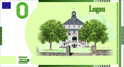 Vorderseite des Null-Euro-Scheins: Lugau 2