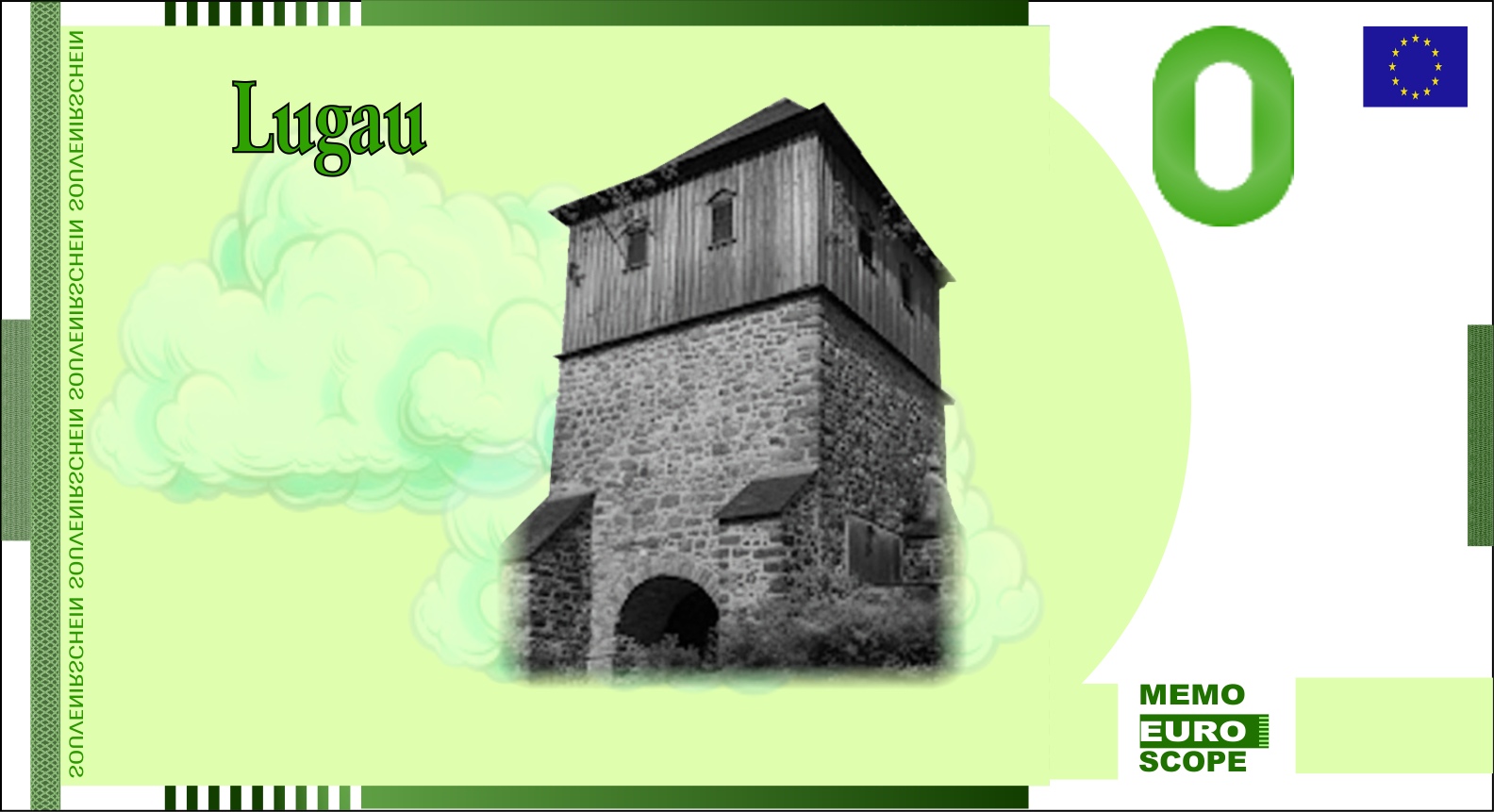 Rckseite des Null-Euro-Scheins: Lugau 2